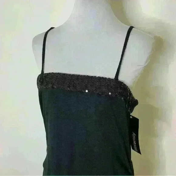NWT motherhood maternity black maxi ruched strapless w removable straps dress L - Picture 8 of 9